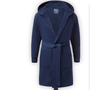 DUDEROBE Robe Luxury The Duderobe Belted Navy Blue Men's sz S/M Loungewear